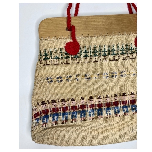 Vintage Hand Woven And Wood Purse by Dorothy Fitzgerald - Picture 3 of 10